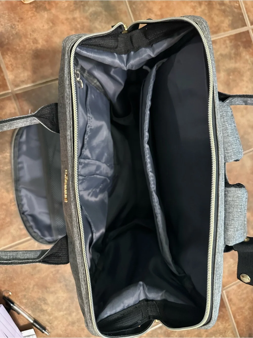 Light Gray Travel Backpack or Work Bag